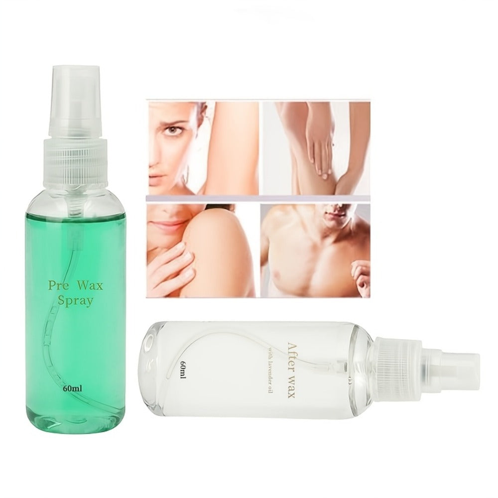 Pre & Post Wax Oil Spray for Hair Removal — Moisturizing Waxing Treatment for Legs Underarms Face & Bikini Line, Soothing Aftercare Formula Removes Residue & Calms Skin for Women & Men