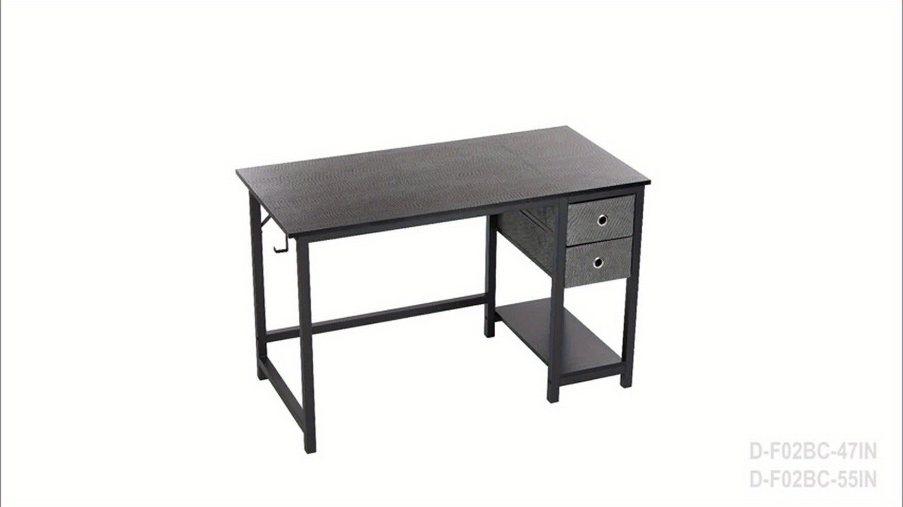 47-Inch Fabric Gaming Desk with Storage Drawers for Home Office detail image - detail view 17