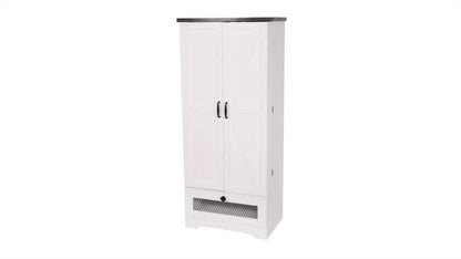 47-Inch Freestanding Kitchen Pantry Cabinet with Storage Drawers and Adjustable Shelves detail image - detail view 13