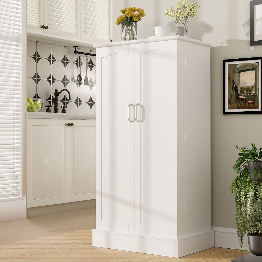 47-Inch Freestanding Pantry Cabinet with Adjustable Shelves for Organized Everyday Storage detail image