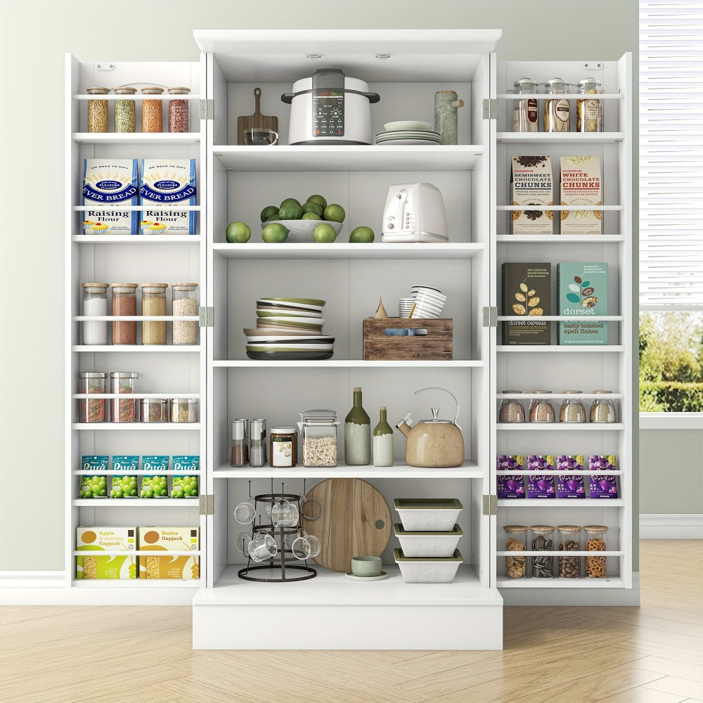 Pantry Cabinet, 47 Inch Freestanding with Adjustable Shelves - Kitchen Storage Cabinet shown in the main product view