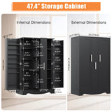 Black Middle pull-out cabinet