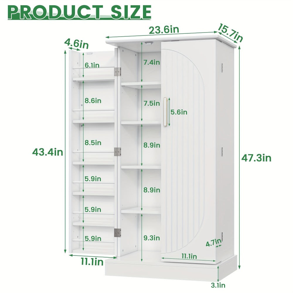 47-Inch Kitchen Pantry Cabinet with Storage Drawers for Organized Everyday Storage detail image - detail view 17