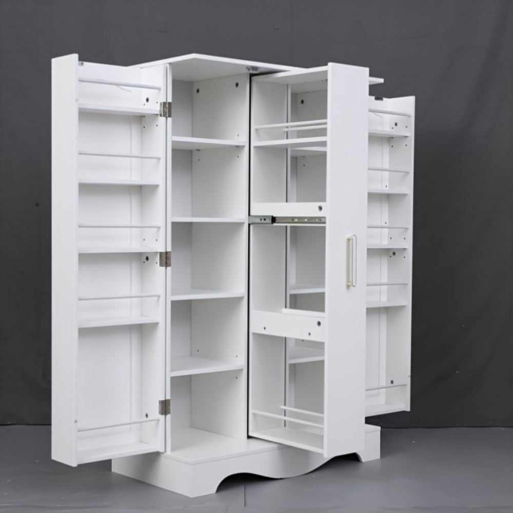 47-Inch Kitchen Pantry Cabinet with Storage Drawers for Organized Everyday Storage detail image - detail view 18