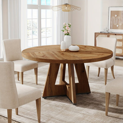 47-Inch Round Dining Table, Family Dining Table for Work, Display, and Everyday Use detail image
