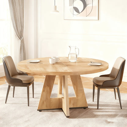 Dining Table shown in the Light Wood, Modern option
