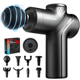 Black - Upgraded Version 8 Massage Heads