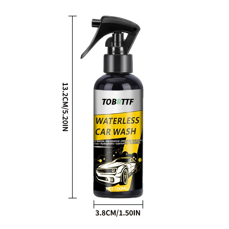 1 Spray & Wipe Waterless Car Wash Solution Suitable for Paint Protection, Instantly Removes Grime, No Rinse Required, Quick Detailing Spray for Car, Motorcycles,, RVs - Formula for -the- Vehicle Maintenance