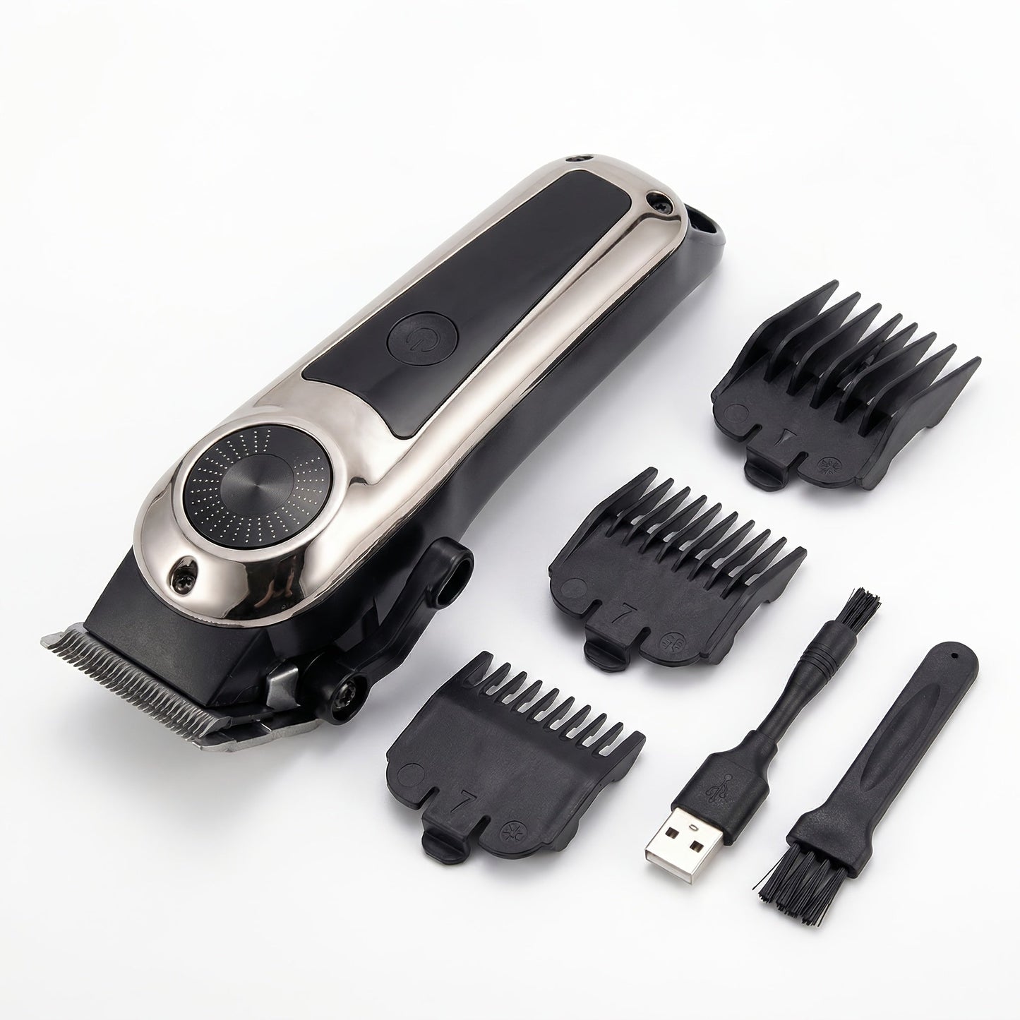 Barber Haircutting Kit Men's Shaving Set USB Rechargeable Gift Box - 1 & 3 Piece Options, Hair Clipper for Home & Salon, Perfect Gift for Boyfriend, Husband, Father's Day, Birthday & Holiday