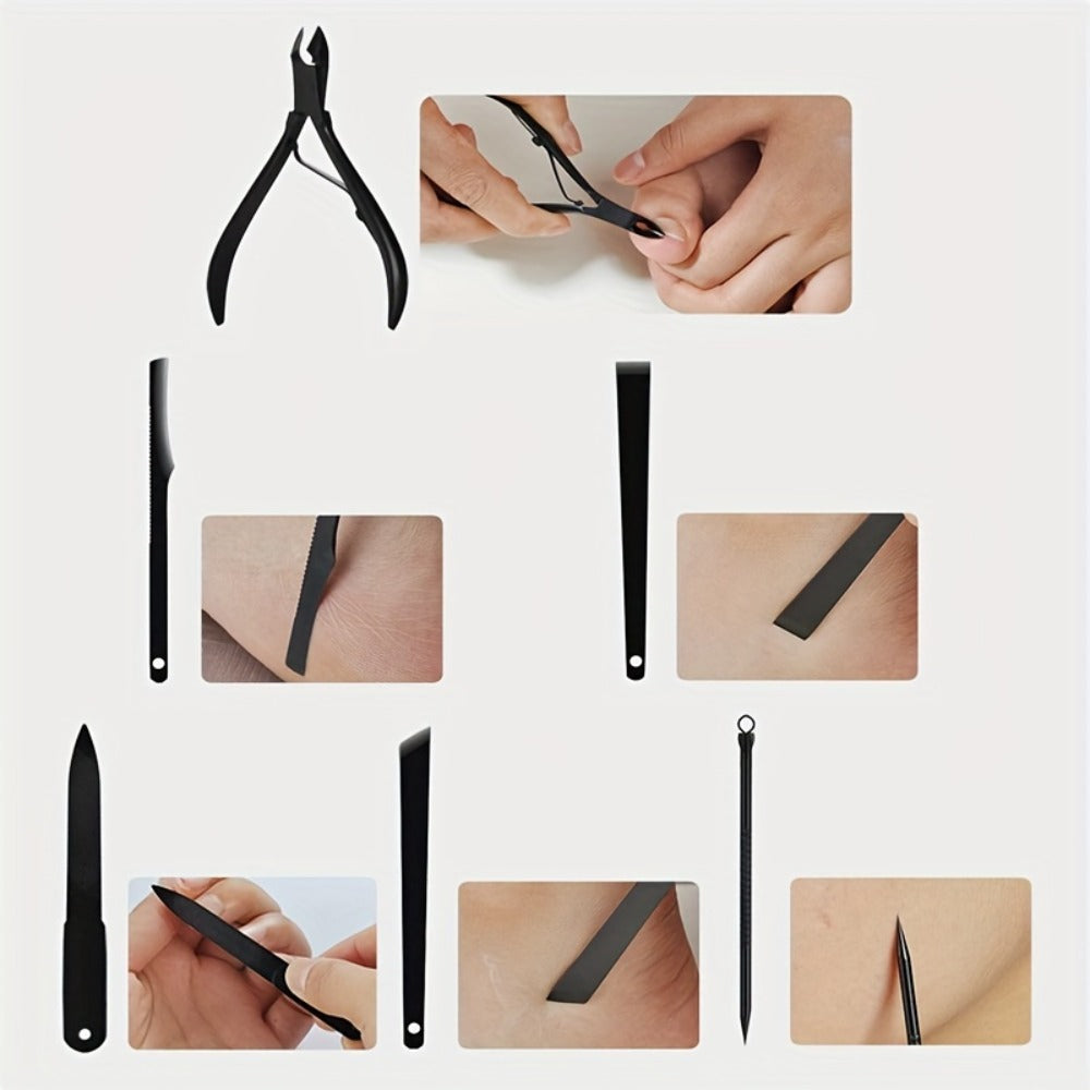 Stainless Steel Nail Clipper Gift Set 23pcs — Professional Sharp Blade Fingernail Toenail Trimmer Manicure Pedicure Kit for Men Women, Salon Quality Home Nail Care, 3-Set Value Pack