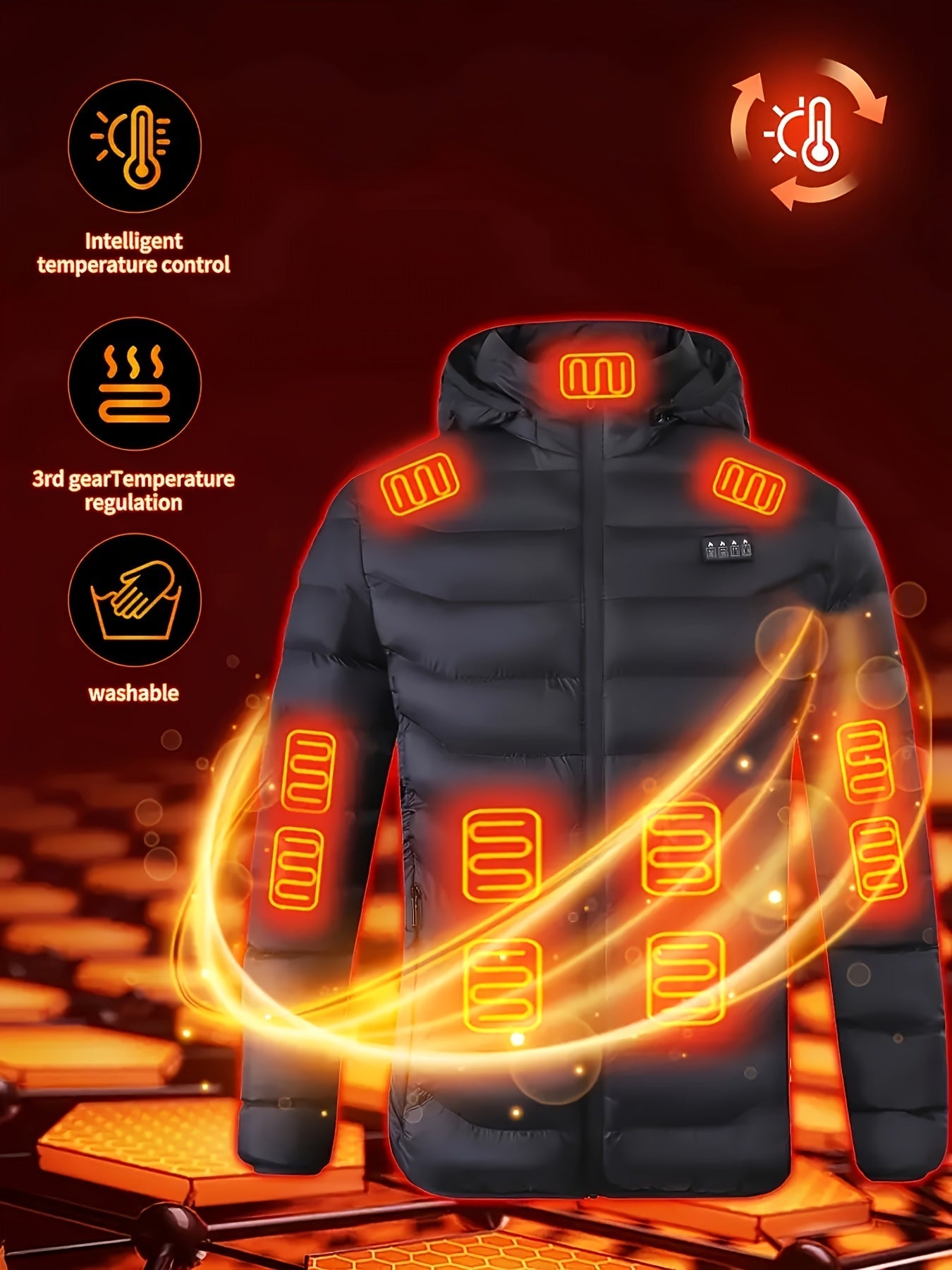 Men's Heated Pullover Jacket