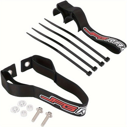 JFG RACING Motorcycle Recovery Belt Set - Adjustable Straps for Front And Rear for Off-Road Bikes, Made of Sturdy Nylon