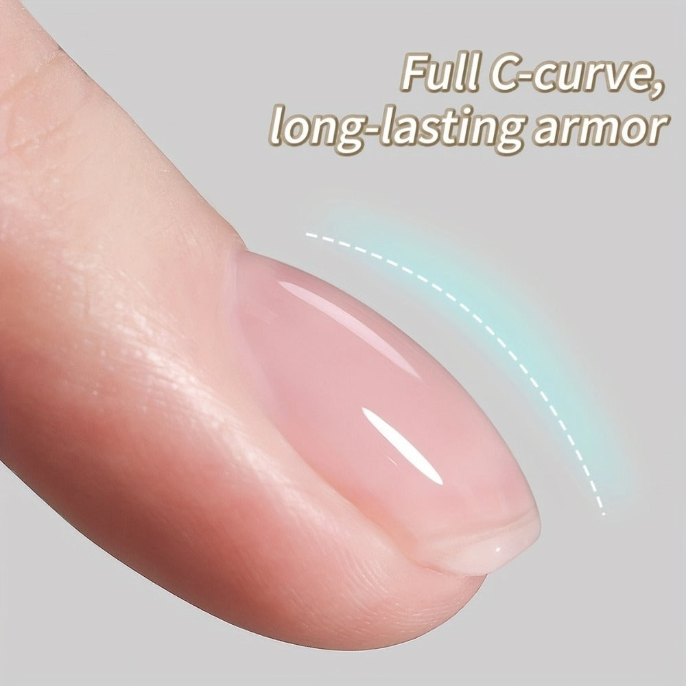 Builder Gel Nail Extension Base 4-in-1 XEIJAYI 2pcs 15ml - Leveling Reinforcement Sealing Adhesion Alcohol-Free Construction Primer Gel for Nail Salons & DIY Strengthening Base Coat 0.51oz Each