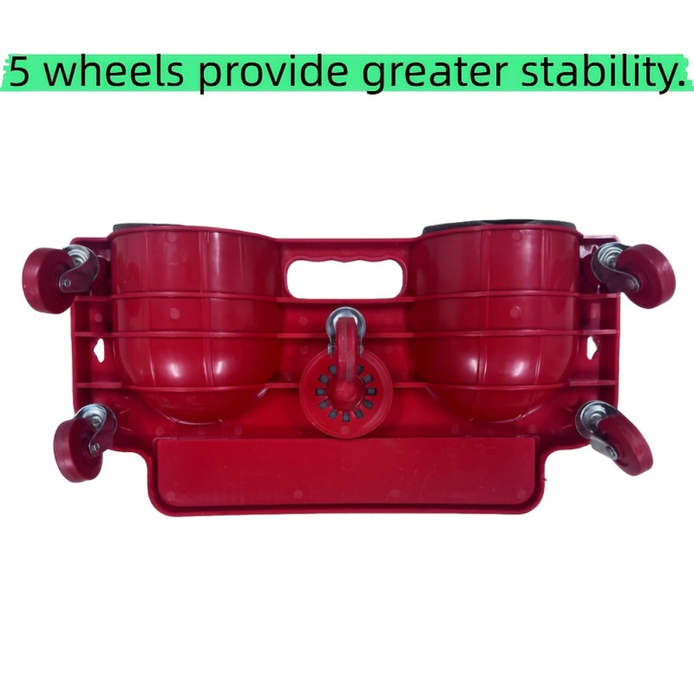 Rolling Knee Pad Platform with Wheels – ABS Cushioned Kneeling Pad, Built-In Tool Tray, Multi-Function Roller for Car Repairs, Flooring, Carpentry & Machine Work