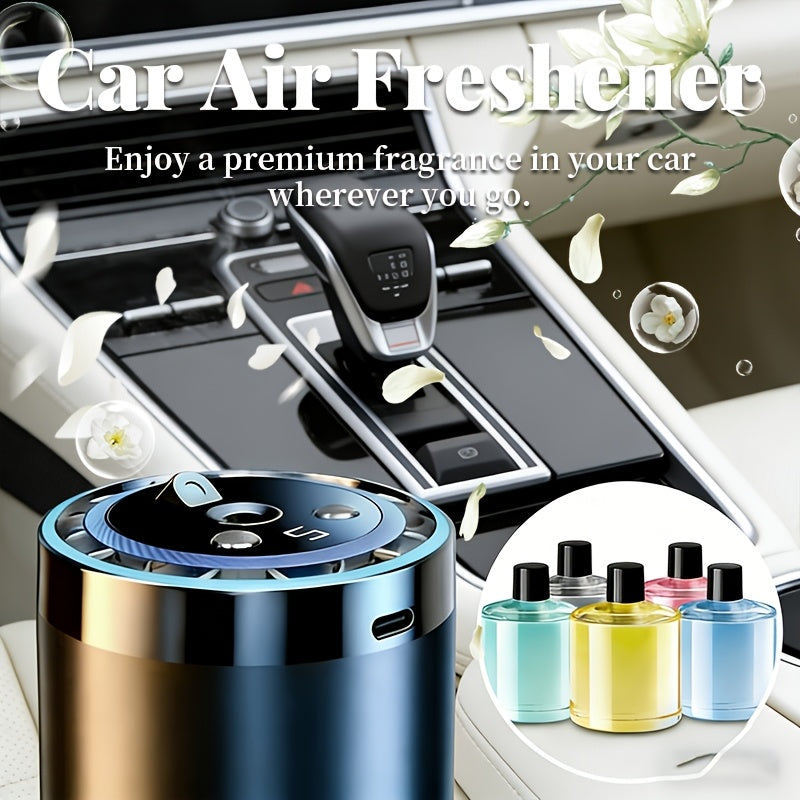 Smart Car Air Freshener with Aromatherapy Features, Featuring a Dynamic Light Display And a Starry Sky Mode, Portable Car Air Humidifier, USB Charging, Suitable for Any Car Model, Ideal Car Gift And Holiday Gift, Car Additions