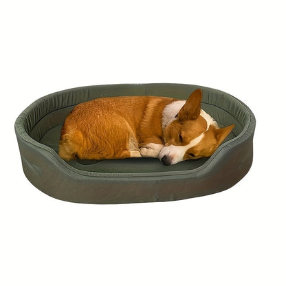 Orthopedic Dog Bed for Large Dogs - Plush Sherpa Removable Washable Cover, Memory Foam Support Pet Sofa Mat for All Seasons, Anti-Slip Bottom Kennel Crate Pad for Medium and Large Breed Dogs, 3 Sizes