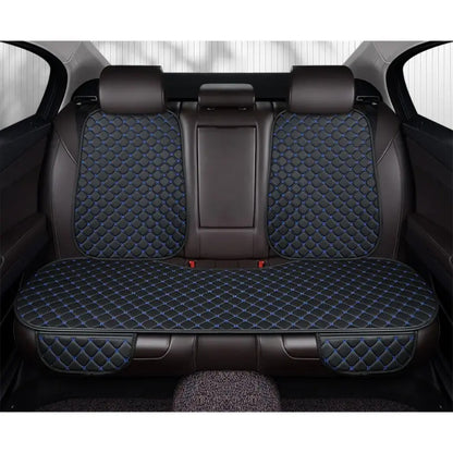 Car Back Seat Protector Waterproof, Universal Fit Anti-Stain Splash Guard Seat Cover for Car Interior, Durable Easy-Clean Rear Seat Cushion Liner in Black & Red
