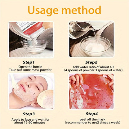 Lactic Acid Jelly Peel-Off Face Mask 12.3 fl oz - Vampire Plasma Firming Hydrating Exfoliating Mask Alcohol-Free Paraben-Free Fragrance-Free for Women All Skin Types