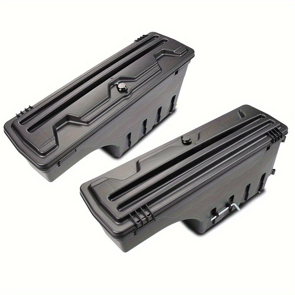2pcs Left Driver And Right Passenger Side Lockable Truck Bed Storage Toolbox For Dodge For Ram For 1500 For 2500 For 3500 2002-2018 Drawer