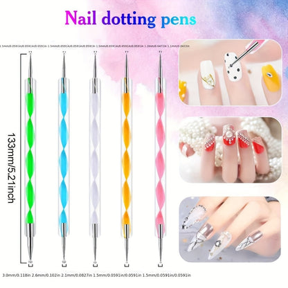 72-Piece Complete Nail Art Set with LED UV Lamp, Electric Nail Drill Pen, Gel Polish, Glue Drying Machine, Nail Polisher, Polish Brush Set, Finger Divider & Stainless Steel Manicure Tools – All-in-One Home Salon Kit for Women