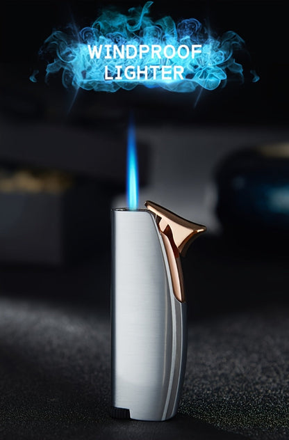 Windproof Lighter 2-Pack – Slim Portable Pocket Lighter with Mirror Finish, Refillable Butane Flame, Fashionable Gift for Men & Women, Available in 8 Colors (Red, Black, White, Silver, Pink, Blue, Yellow, Green)