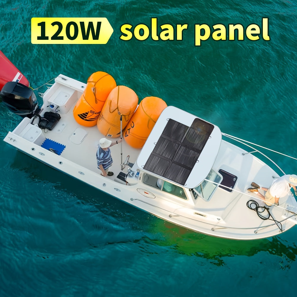 LVYUAN Portable Solar Panel Available in 120W, 200W, 300W, And 400W Options, Featuring a Foldable Design And High-Efficiency Monocrystalline Solar Cells with Up to 22.5% Efficiency, Ideal for Outdoor Activities, Boating, Camping