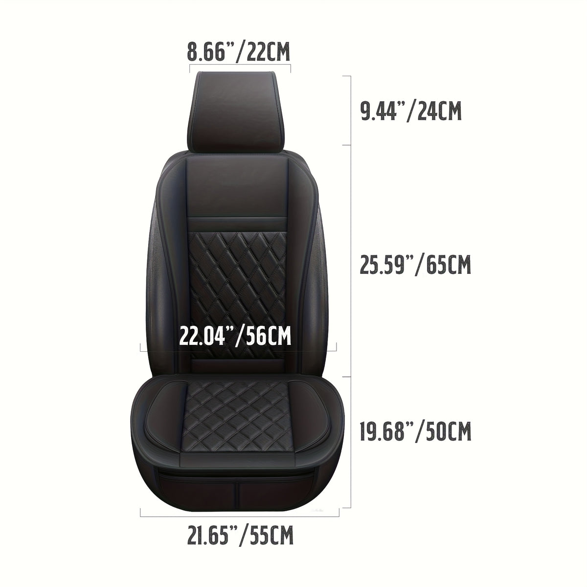 Front Seat Covers for Cars, Universal Fit Bucket Seat Protector Set, Full Surround High-Back Design, Anti-Slip Backing, Easy to Install, Fits Most Cars, SUVs & Trucks