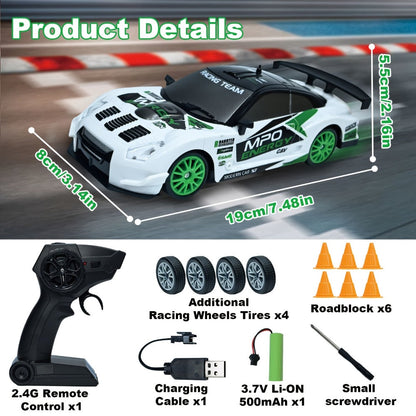 RC Drift Car 1:24 Scale 4WD High Speed Drifting Remote Control Sports Car for Adults Teens Boys Girls – 2.4GHz Racing Model Smooth Indoor Drift Racer Birthday Christmas Gift Red