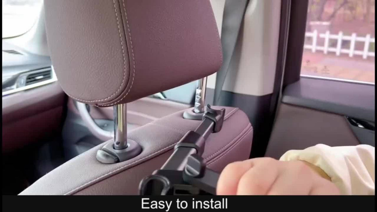 [Three In One Car Headrest Bracket] 360 Degree Rotation Adjustable, Suitable for 4.7 to 11 Inches, Car Phone Accessories, Rear Headrest, Extendable 360 ° Rotation Phone Bracket, Tablet Bracket, Car Seat, Rear Headrest Mounting Bracket