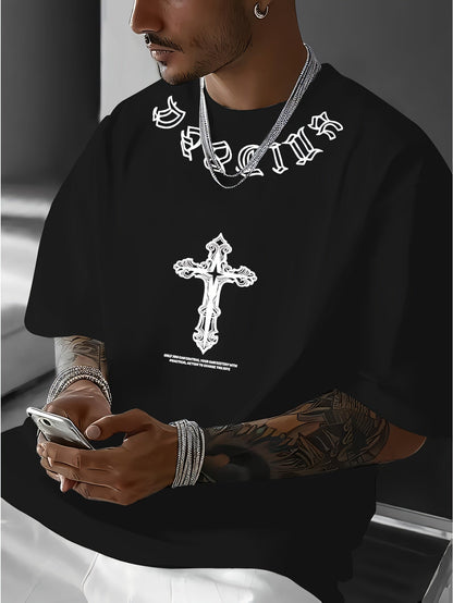 Men's Patriotic T-Shirt - Crew Neck Short Sleeve Streetwear Style 199973