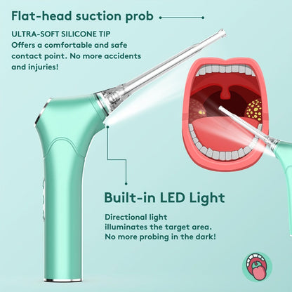 Tonsil Stone Remover Electric Vacuum Kit – Built-In LED Light, 3 Suction Modes & 5X Magnifying Mirror, Oral Irrigator for Safe Effective Tonsil Stone Removal at Home
