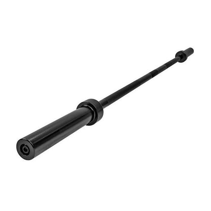6FT Olympic Barbell Bar 2 Inch | 28mm Grip Shaft Cold Rolled Steel | 30lb Weightlifting Bar for Squat Deadlift Bench Press Powerlifting | Home Gym Strength Training Chrome Black
