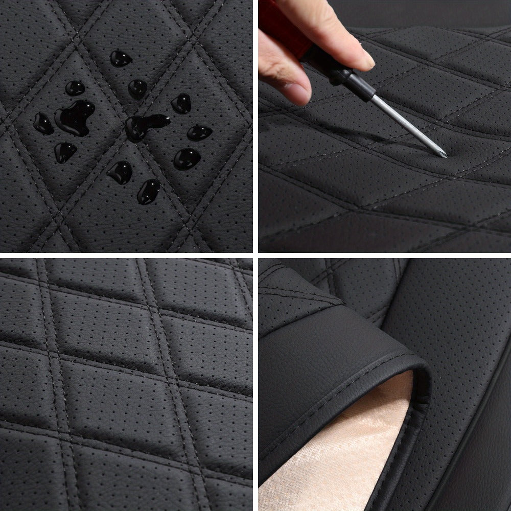Car Seat Covers Front Pair – Universal Fit Bucket Seat Protector, Anti-Slip Full Surround High-Back Design, 15 Colors, Fits Cars SUVs Trucks