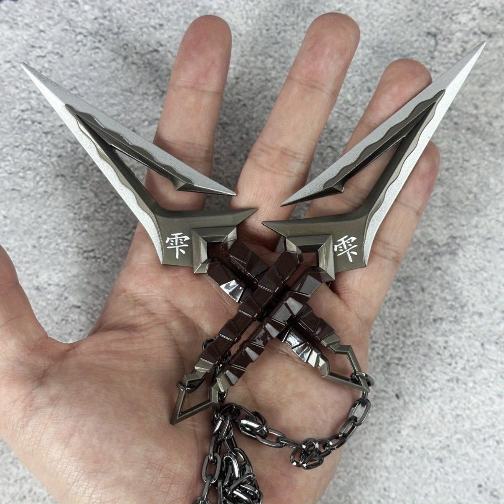 Ninja Kunai Cosplay Prop Safe No-Sharp Edges 25in – Anime Shuriken Katana Samurai Sword Toy, Japanese Ninja Star Knife for Kids & Adults Halloween Cosplay Naruto Demon Slayer Gift