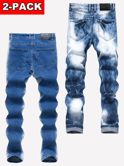 Men's Slim Fit Jeans - Vintage Wash Clean Finish