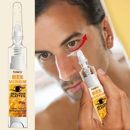 Eye Cream with Bee Venom Caffeine Collagen Firming Anti-Aging — Under-Eye Bags Dark Circles Puffiness Fine Lines Wrinkles Tightening Lifting Eye Gel Hypoallergenic All Skin Types Women Men