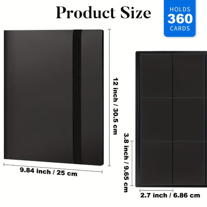 Trading Card Binder 9-Pocket 7 or 10 Pack – Holds 360 Cards Each, Fits Pokemon PTCG Baseball Football Basketball K-Pop Photocards, Card Collector Album Bundle