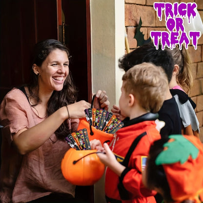Halloween Slap Bracelets Bulk for Kids – 54/100PCS Halloween Party Favors for Boys & Girls, Spooky Treat Bag Stuffers, Classroom Goodie Gifts, Halloween Toy Accessories