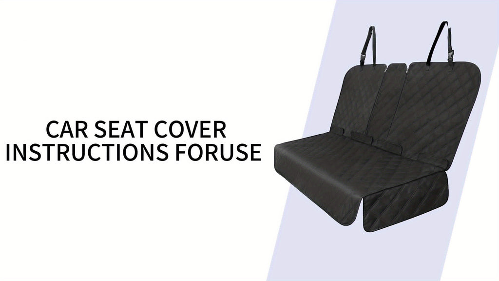 Bench Seat Covers Suitable for Cars, Trucks, And Suvs - Waterproof And Easy to Clean Car Seat Protectors, Perfect for Messy Kids And Drooling Pets (Black)