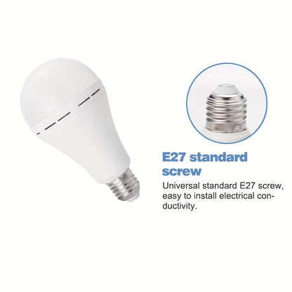 Emergency Light Bulb for Power Outages 2000mAh Rechargeable LED 6000K with Backup Battery – Auto-On Failure Detection, Hangable Emergency Lighting for Home Camping Power Failure, 4 8 12 Pack