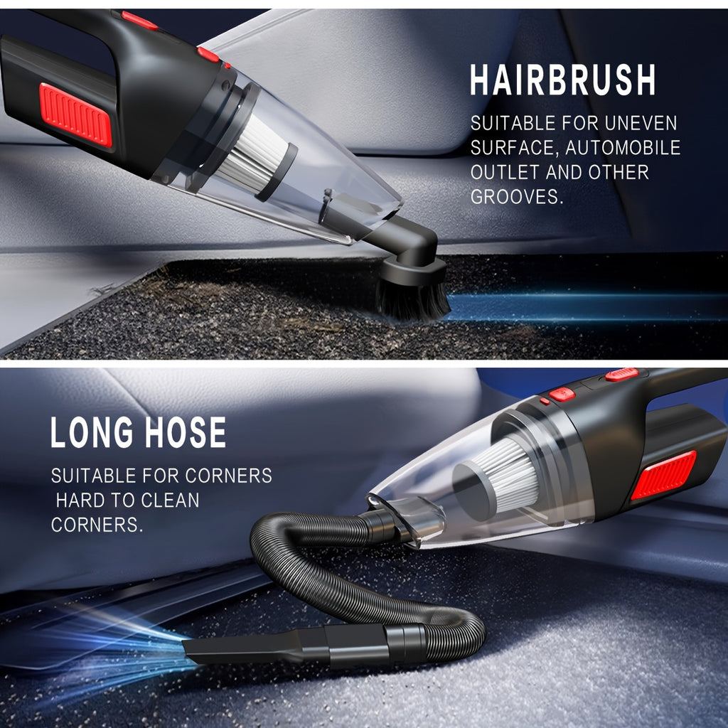 Wireless Convenient Handheld Car Vacuum Cleaner, Powerful Suction Kitchen Floor Cleaning Supplies, USB Charging Mini Cleaning Dust Collector, Suitable For Cars, RV, Home, Office, Industrial Sites And Other Gap Tools