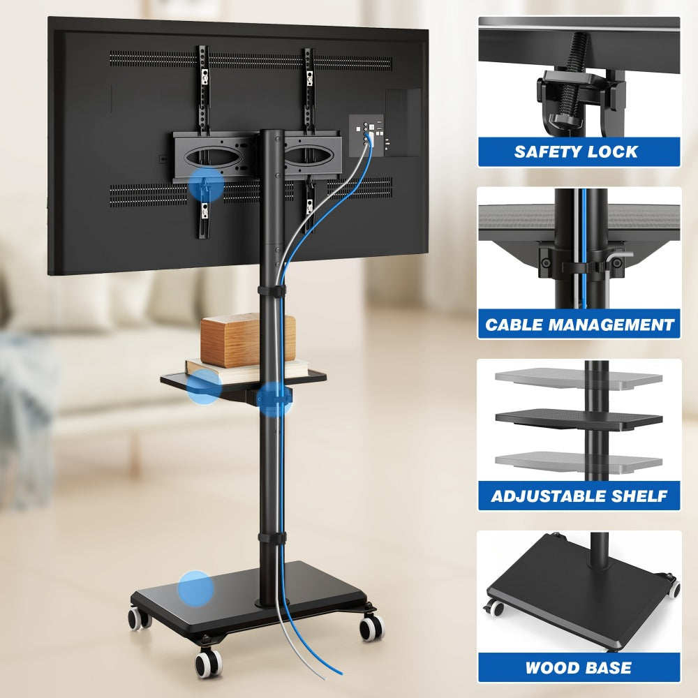 49.5-Inch TV Stand, Media Console Cabinet for Practical Everyday Home Use detail image - detail view 4