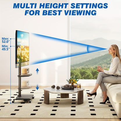 49.5-Inch TV Stand, Media Console Cabinet for Practical Everyday Home Use detail image - detail view 5