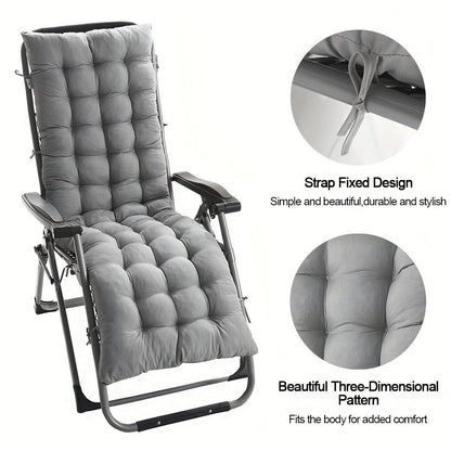 49-Inch Fabric Chaise Lounge Cushion with Multiple Color Options for Patio detail image - detail view 16