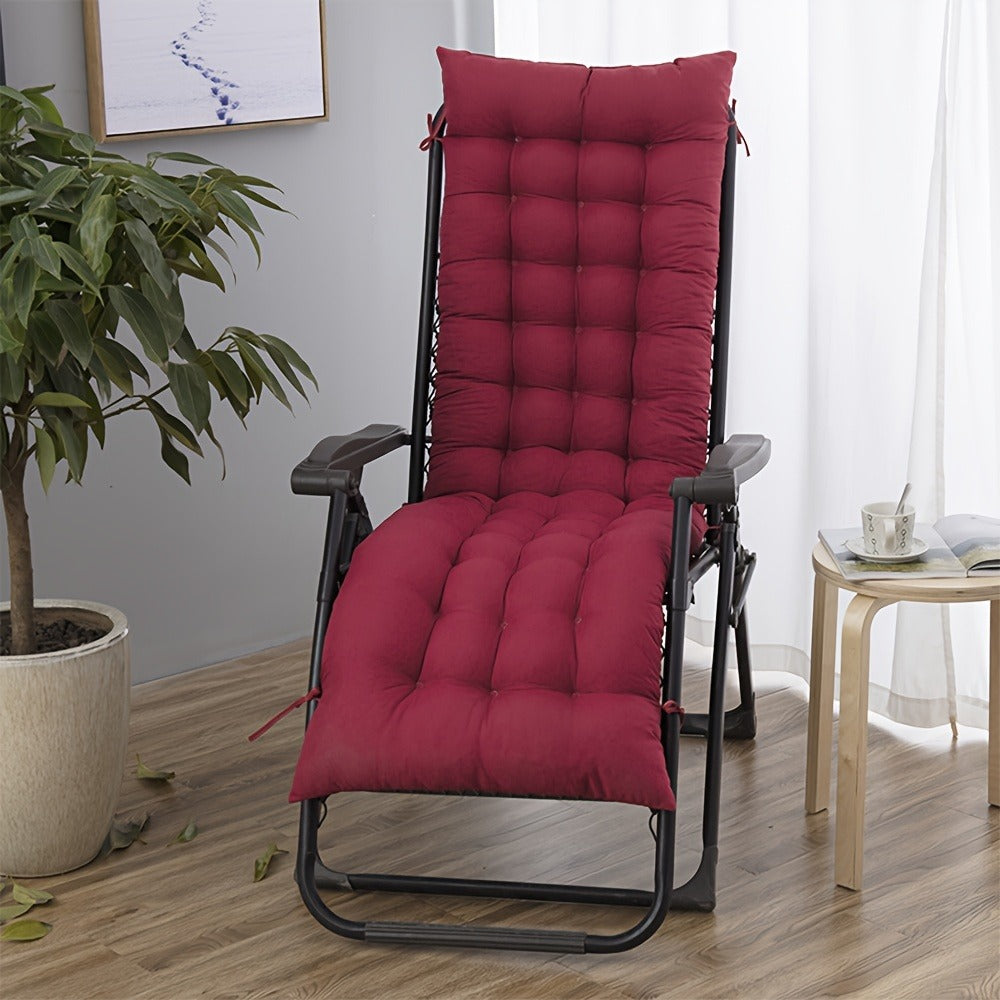 49-Inch Fabric Chaise Lounge Cushion with Multiple Color Options for Patio detail image - detail view 17