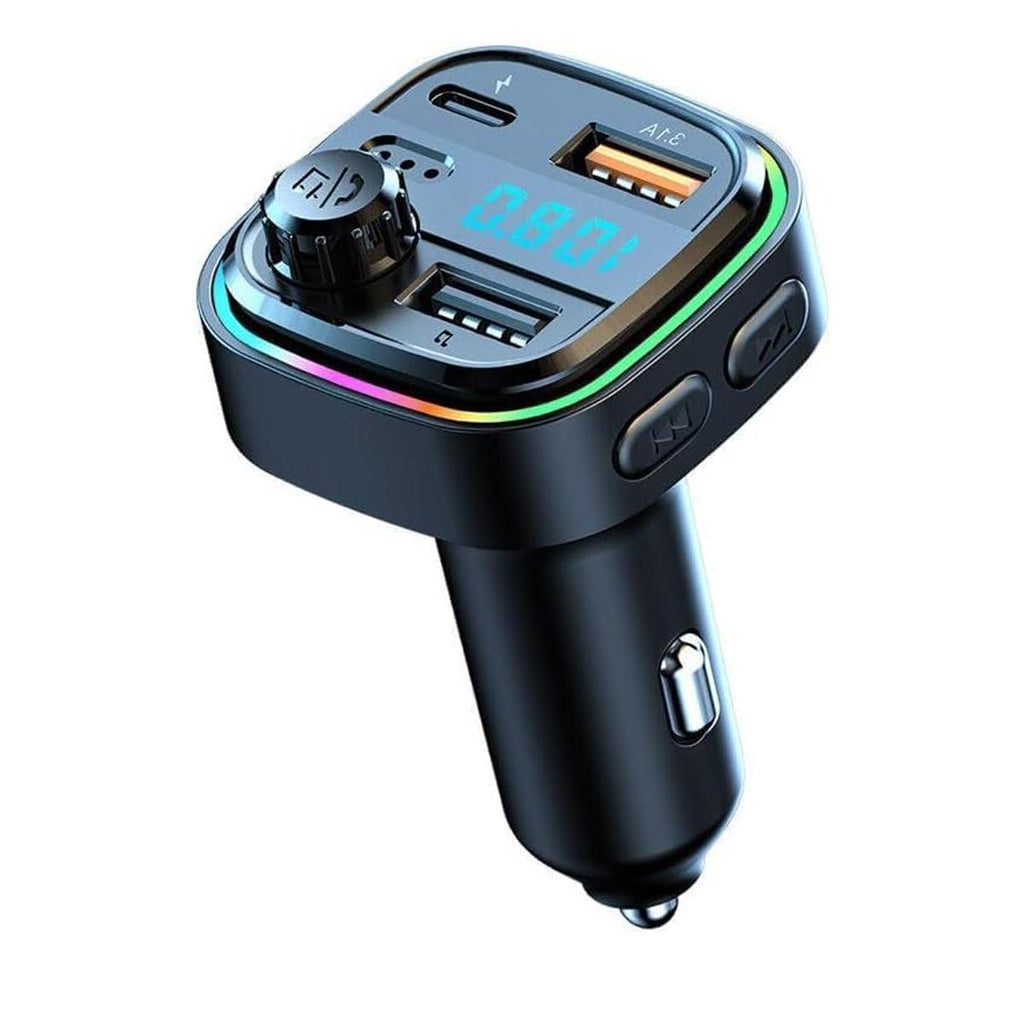 Fm Transmitter - Bluetooth Transmitter Car Stereo - Bluetooth Fm Transmitter - 2 Usb Ports,1 Usb c Port, Car charger, Fast Charge