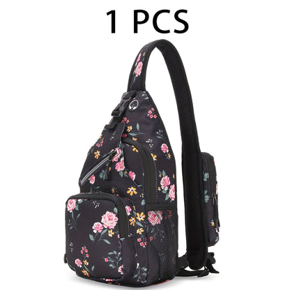 Crossbody Bag for Women & Men, Large Capacity Single Shoulder Bag with Zipper, Lightweight Multi-Pocket Design, Casual Sling Bag for Travel, Hiking, Work & Daily Use – Multiple Colors Available
