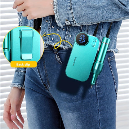 Electric Nail Polisher & Buffer Rechargeable High Power — Professional Manicure Pedicure Machine for Nail Buffing Polishing Dead Skin Callus Removal, Cordless Nail Shine Tool for Home & Salon, 5 Colors