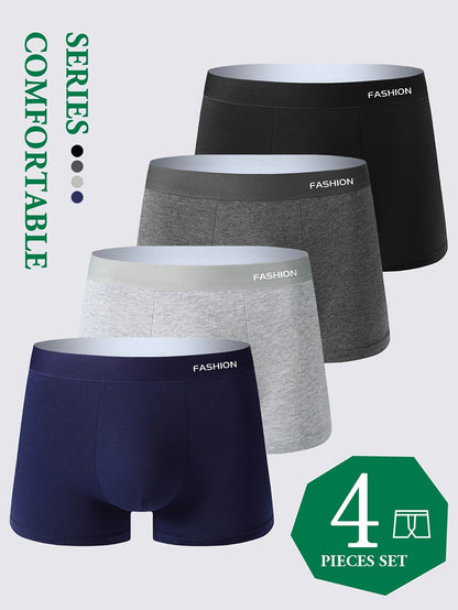 Men's Boxer Shorts - Breathable 4 Pack