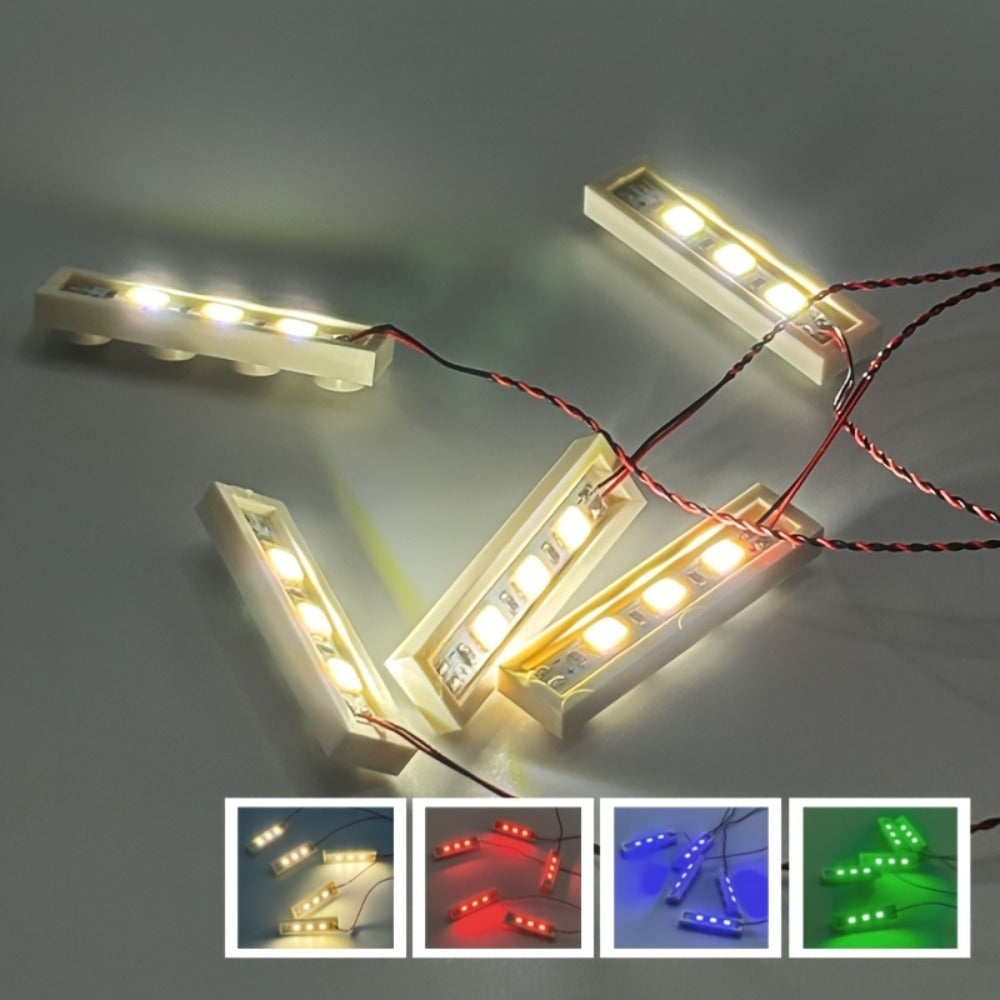 LED Lighting Kit for Building Blocks 20pcs 1x4 Brick Lights – LEGO Compatible MOC City Modular Builds Illumination Accessories for Kids & Adult Collectors, Great Birthday Gift
